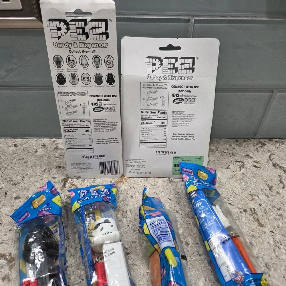Star Wars Mandalorian The Child PEZ Candy‎ Dispenser Set Lot of 6
